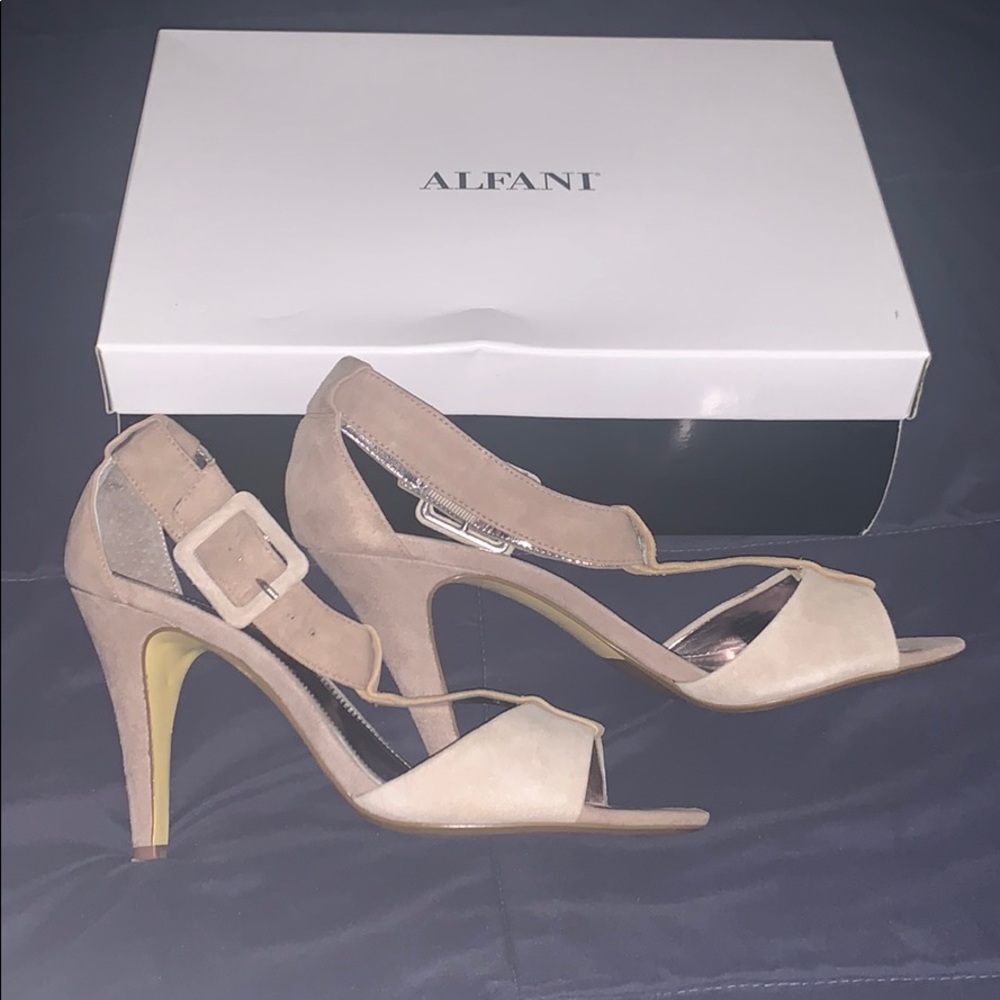 Alfani T-strap open toe ankle strap heel